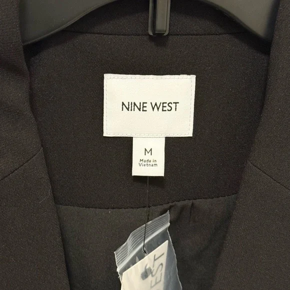 Nine West Black Sleeveless Blazer Vest - Picture 5 of 6
